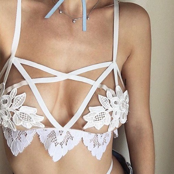 For Love And Lemons Ruby Applique Bra - Picture 2 of 5